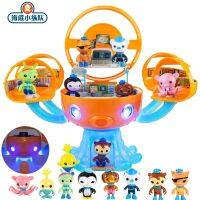 Octonauts ชุดปราสาทของเล่น8ชิ้น,ตุ๊กตาขยับแขนขาได้ตุ๊กตาผจญภัย Pollyset Barnacles Peso Kwazii Dashi Tweak ของขวัญวันเกิด