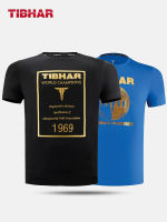 Tibhar 1969 Men Women Table Tennis T-shirt Short Sleeve Shirts Clothes Sportswear Top Ping Pong T Shirt