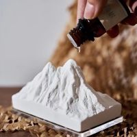 fgjfykjd FinRu Factory Direct Ceramic Perfume Diffuser Mountain Style Gypsum Aromatherapy Home Office Car Decoration Essential Oil Stone