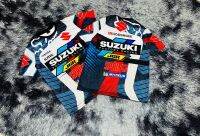 เสื้อกีฬาแขนสั้นSUZUKIไมโครเกรดพรเมี่ยมลายสดใส