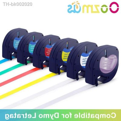 ▼▣ 91201 Compatible for Dymo Letratag Cartridge Plastic Label Tape 12mm White for Dymo LetraTag LT-100H Label Maker QX50 200B