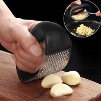 【LZ】◘❒  Aço inoxidável Alho Imprensa Manual Mincer Alho Cortar Tubo Alho Stripper Frutas Vegetais Ferramentas Cozinha Gadget