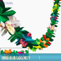 ?【Lowest price】TANG 3M hawaiian PARTY ตกแต่งกระดาษ Garland ฮาวายฤดูร้อนร้อนชุดอุปกรณ์ตกแต่งงานแต่งงานชุดตกแต่งวันเกิด