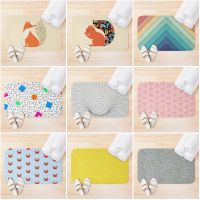 〖Cozyroom shop〗 Rug Anti slip Bath Mat Bathroom Small Rug Shower Mat Absorbent Foot Mat Kitchen Mat Bedroom Balcony Room Mat color room mat