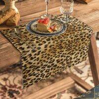 №✿♨ 1PCS Wild Animald Leopard Pattern Table Mat Kitchen Decoration Placemat Table Napkin For Wedding Dining Accessories Table Mat