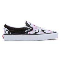 Vans รองเท้าผ้าใบ Classic Slip-On Hibiscus Check | Black ( VN0A5JLXBM8 )