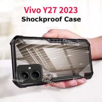 Vivo Y27เคสโทรศัพท์แบบใสสำหรับ Vivo Y27 27Y Y 27 VivoY27 2023 4G 5G ซิลิโคนเคสโทรศัพท์โปร่งใสอะคริลิกกันกระแทกฝาหลัง