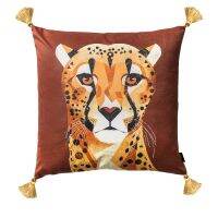 DUNXDECO Artistic Leopard Couch Cushion Cover Decorative Pillow Case Luxury Art Home Cozy American Style Sofa Chair Coussin