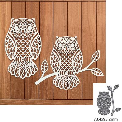 Cute Owl And Foliage Metal Cutting Dies For DIY Scrapbook Cutting Die Paper Cards Embossed Decorative Craft Die Cut New Arrival  Scrapbooking