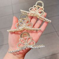 【CW】 New Rhinestone Large Hair Clip Claw Ponytail Catch Hairpin Clamp for Ladies Headwear Styling Tools