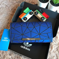 Adidas 3D Urban Mesh roll long wallet กระเป๋าสตางค์ใบยาวแบบสามพับ สไตล์ ISSEY MIYAKE  เปิดปิดด้วยกระดุมแม่เหล็ก