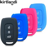 Silicone Car Key Case Cover For Dacia Logan 2021 For Renault Twingo 3 Duster Captur Logan Laa Scenic Key Cover Remote Shell