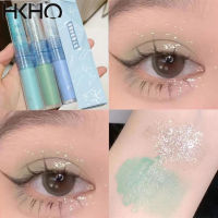 HKHO อายแชโดว์แบบสองหัว Matte Glitter Pearl Eye Shadow Lying Silkworm Brighten Shimmer Eyeshadow