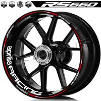 For Aprilia RS 660 rs660 Motorcycle Wheel Sticker Hub Rim Reflective Stripe Decal Accessorise Waterproof Printing Stamping