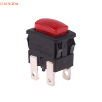 ?【Lowest price】CHANGDA Red 4pins 16A Self-Lock ON OFF PUSH button Rocker Switch PS21-16พร้อม Light Heater สวิทช์สัมผัสไฟฟ้าสำหรับเครื่องดูดฝุ่น Garment Steamer