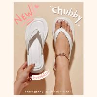 COD  ⚘ Chubby by Rarin  รองเท้าแตะพื้นหนา เอาใจสายคาเฟ่ งานมินิมอล แบบใหม่ น้ำหนักเบากว่าเดิม ♙