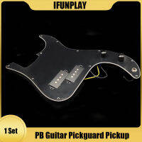 P Bass Prewired Loaded Pickguard Pickup For Precision Bass Guitar 3 Ply PB Pickups Black Electtri Guitar Parts