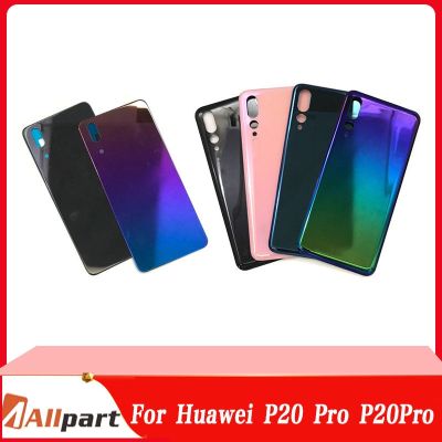 New For Huawei P20 Pro P20Pro Battery Back Cover Rear Door 3D Glass Panel P20 Pro Battery Housing Case With Camera Lens Replace Replacement Parts