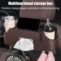 Car Cup Holder With Storage Car Interior Accessories Backseat Organizer For Cars Car Trunk Organizer Car Storage Solutions