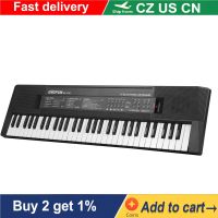 61 Keys Digital Electronic Keyboard Kids Multifunctional Electric Piano for Student with Microphone Function Musical Instruments