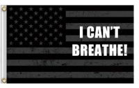 }qi อเมริกันเก่า ฉันไม่สามารถหายใจธง I CANT BREATHE FLAG 90x150cm