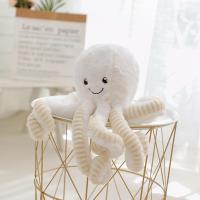 Boneka Mainan ตุ๊กตาสัตว์นุ่มนิ่มจำลองจี้รูปปลาหมึก18-80Cm สำหรับเป็นของขวัญตุ๊กตาน่ารักเด็ก