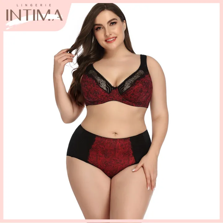 plus size bra and underwear set