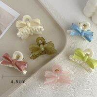 2PC HOT Bow Colorful Small  Korean Hair Claw Clips Clamps for Women Girls Kids Children Headband for Gift Party Hair Accessories Cups