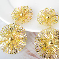 Sunny Jewelry Drop Dangel Earrings Hot-Selling Bohemia Flower Shape Light Big Style For Women Daily Wear Party Wedding Gift