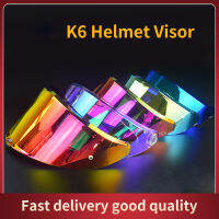 หมวกกันน็อค Visor เหมาะสำหรับ K6รุ่นเลนส์ Muti-สีอุปกรณ์มอเตอร์ไซค์ส่วนหมวกกันน็อค Visor HD หมวกกันน็อคเลนส์