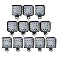 Okeen 12ชิ้นรถแท่ง Led รถบรรทุก48วัตต์ออฟโรด4X4แอลอีดีรถแทรกเตอร์ไฟหน้าสปอตไลท์สำหรับรถบรรทุก Atv Suv 12โวลต์24โวลต์