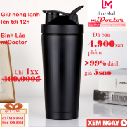 Bình Lắc Thể Thao Shaker, Bình Lắc Tập Gym Inox Có Giữ Nhiệt Chính Hãng