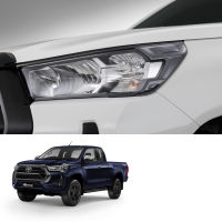 คิ้วไฟหน้า ฮาโลเจน สีเทา,ดำเงา สำหรับ Toyota Hilux Revo Prerunner ปี 2021-2022