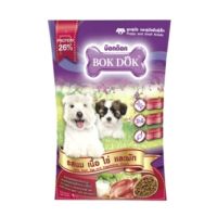 Bok Dok อาหารลูกสุนัขพันธ์ุเล็ก โปรตีน 26% นมเนื้อไข่ผัก (Puppies) แดง 1 KG