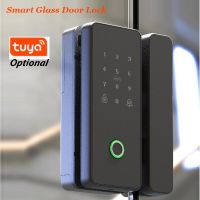 【YF】 Smart Lock For Glass Door Wooden Or Wifi Tuya SMart Biometric Fingerprint Electronic Digital Drill free