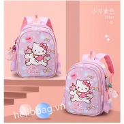 Ba Lô Đi Học Hình hello kitty Cho Bé Gái