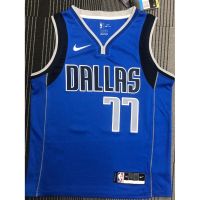 เสื้อคุณภาพสูง 【Feb】 【hot pressed】NBA jersey Dallas Mavericks No.77 Doncic blue and other styles basketball jersey