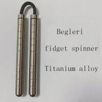 Finger Begleri Finger Fidget ของเล่น Relief ความเครียดของเล่นสำหรับประสาทสัมผัสออทิซึมป้องกันความเครียดของเล่นพกพาโลหะผสมไททาเนียม