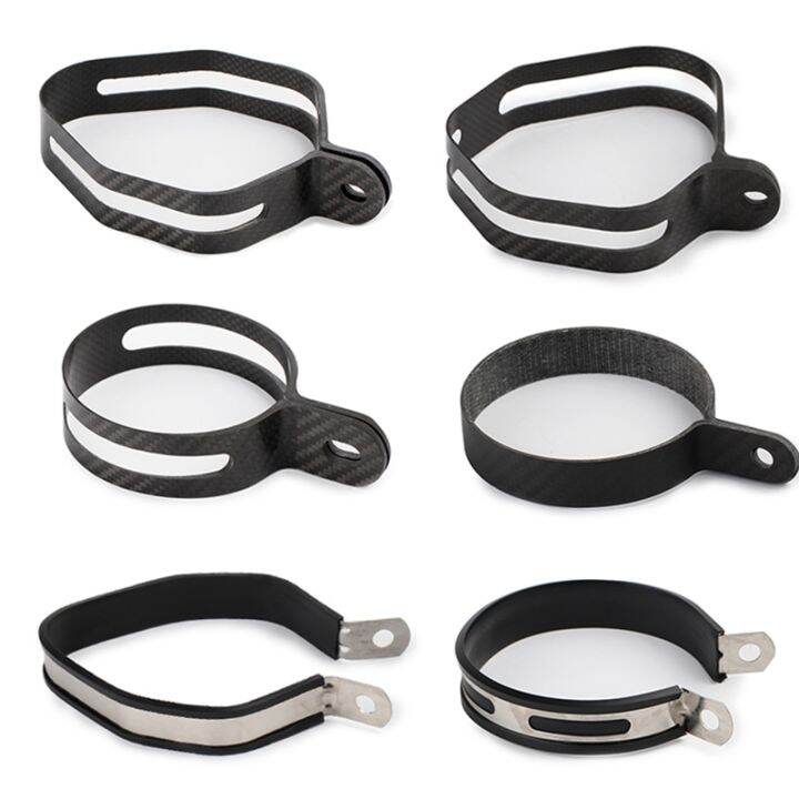 for-motorcycle-exhaust-pipe-muffler-sc-escape-moto-exhaust-pipe-universal-carbon-fiber-holder-clamp-fixed-ring-support-bracket