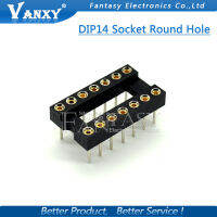 10pcs DIP-14 รอบรู 14 Pins 2.54MM DIP DIP14 IC Sockets 14 PIN 2.54 บางทีก็ประเภทเดียวกัน IC Connector