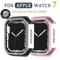 caseเพชร（ไม่มีหน้าจอ）สว่างสว่าง เคสนาฬิกาข้อมือป้องกันรอยสําหรับ Smart Watch S 8 7 41 มม. 45 มม. smart watch 41 มม. 45 มม.