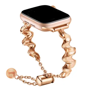 Copper Robin Silver and Gold Apple Watch Band- The Designer 38/40/41/42/44/45mm / Silver/Gold