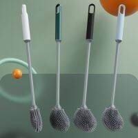 Wall Mounted Toilet Brush Multi Functional Soft Rubber Long Handle Hotel Household Toilet Golf