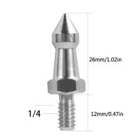 3/8 "M8 1/4" นิ้วเปลี่ยนเกลียวสแตนเลสสำหรับขาตั้งสามขา Benro Gitzo Manfrotto เหล็กขาตั้งกล้องขาเดียวแบบเท้าเหยียบ