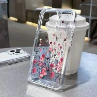 Transparent Flower Case For Samsung Galaxy S23 Ultra Funda Samsung S22 Plus S21 FE S20 FE S10 Plus Silicone Soft TPU Back Cover