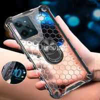 แหวนกันกระแทกกระเป๋าใส่ของสำหรับ Realme C31 มือถือรังผึ้งโปร่งใสเคสโทรศัพท์เคสโทรศัพท์สำหรับ RealmeC31กรณี