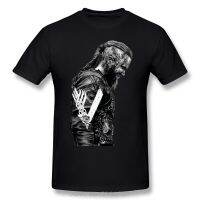 2023NewRagnar Lothbrok T เสื้อ KING RAGNAR LOTHBROK VIKINGS เสื้อยืดชายฝ้าย Tee เสื้อพิมพ์ลำลองขาสั้น-แขนสั้น