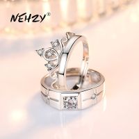 NEHZY 925 silver needle new fashion ring engagement wedding anniversary gift man crown zircon