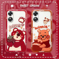 เคส OPPO A78 4G 2023ใหม่,การ์ตูนน่ารักคู่รักสมาร์ทโฟนซิลิโคนใสนุ่มสำหรับ OPPOA78ฝาหลังกันกระแทก4G