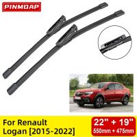 ใบปัดน้ำฝนด้านหน้าสำหรับ Renault Logan 2015-2022กระจกหน้าต่าง22 "19" 2015 2016 2017 2018 2019 2020 2021 2022